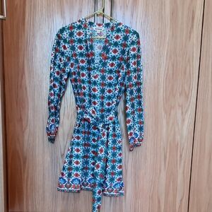 Boden Multicolor Geometric Print Dress